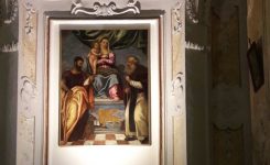 Restauro  tela Pala della Madonna di Costantinopoli
